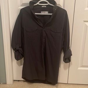Calvin Klein 
Button Up Dress shirt 
Size XL 
Color: Slate Grey